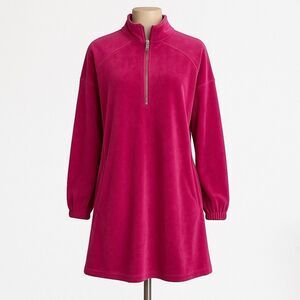 Cable & Gauge Velour Dress M Pink Velvet 90s Y2K Vintage Streetwear Cover Up